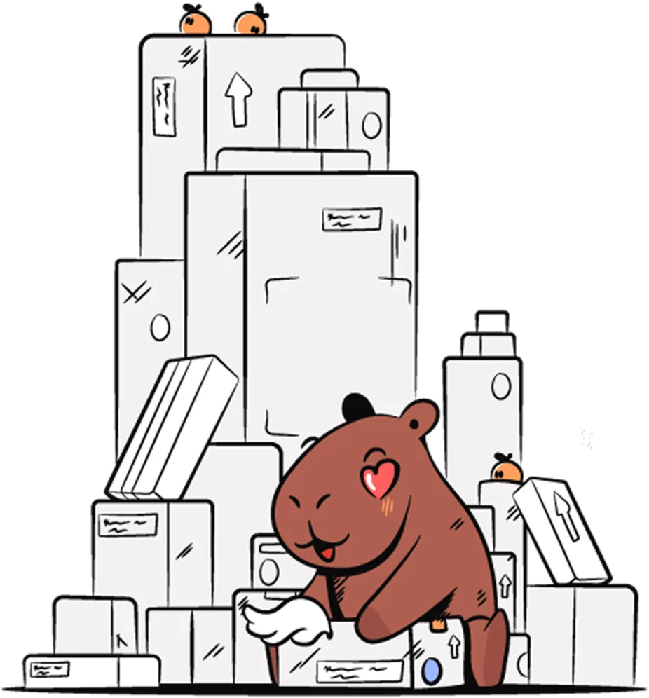 Capy assembling a stack of VM boxes